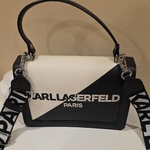 Karl Lagerfeld Monochrome Crossbody Bag